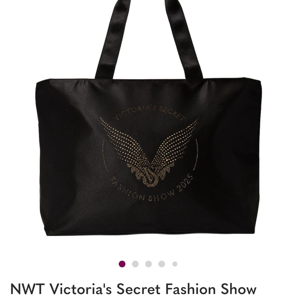 Victoria's Secret Black Satin Bag